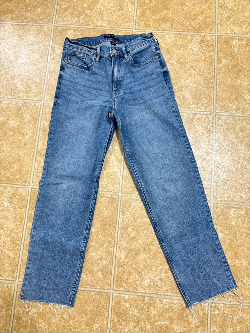 Calvin Klein High Rise Straight Jeans